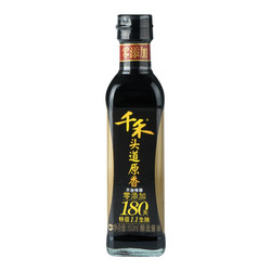 千禾 头道原香180天小瓶试吃装特级生抽黄豆酿造 零添加酱油150ml