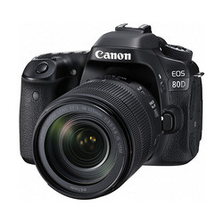 Canon 佳能 EOS 80D APS-C画幅单反相机套机 （EF-S 18-135mm F3.5-5.6 IS USM镜头）