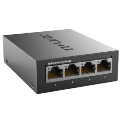 TP-LINK TL-FC114B 百兆单模单纤光纤收发器 1SC+4FE光电转换器(单只装) *3件