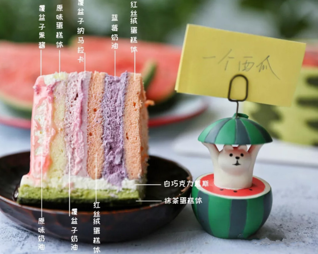 京城蛋糕卷大王又调皮了！西瓜蛋糕你吃过没？