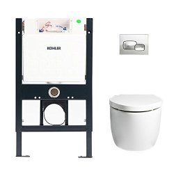 KOHLER 科勒 K-18609T-BW-0 维雅挂墙式座便器 (带缓降盖板) 