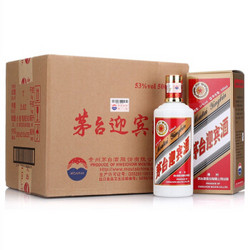 茅台 迎宾 53度 白酒 500ml*6瓶 整箱装 口感酱香型（新老包装随机发货）