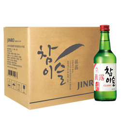 真露（JINRO）烧酒 韩国进口20.1°竹炭酒 360ml*6瓶 连包（新老包装随机发货）