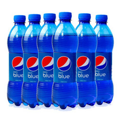 PEPSI 百事  blue 蓝色可乐网红可乐汽水饮料 450ml*6瓶 *4件 +凑单品