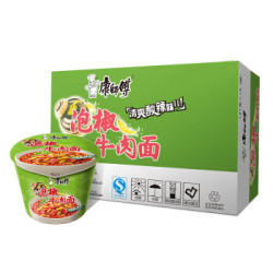 Tingyi 康师傅 老坛泡椒牛肉桶面 12桶 *2件