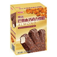PLUS会员：meiji 明治 巴旦木巧克力雪糕 42g*6支 彩盒 冰淇淋
