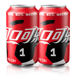 可口可乐 Coca-Cola 汽水 碳酸饮料 330ml*6*4罐 整箱装 可口可乐公司出品 新老包装随机发货 *2件