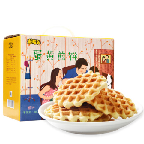 米老头蛋黄煎饼牛奶味800g6件