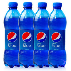 巴厘岛原装进口 百事可乐(Pepsi) blue 蓝色可乐 网红可乐汽水饮料  450ml*4瓶装 *5件