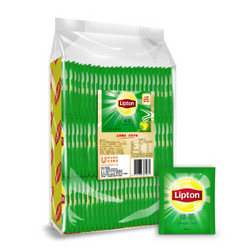 Lipton 立顿 茶叶2023年绿茶安徽黄山办公室茶袋泡茶包纸塑独立包装2g*80包
