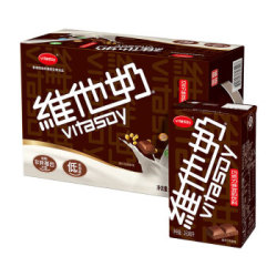 维他奶 巧克力味豆奶植物蛋白饮料250ml*16盒 低脂早餐奶 送礼整箱 年货礼盒