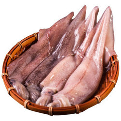 獐子岛 冷冻美国鱿鱼 500g 火锅烧烤食材 自营海鲜水产 *3件