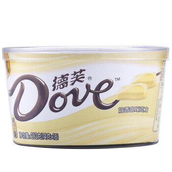 有券的上：Dove 德芙 奶香白巧克力 碗装 252g *2件 +凑单品