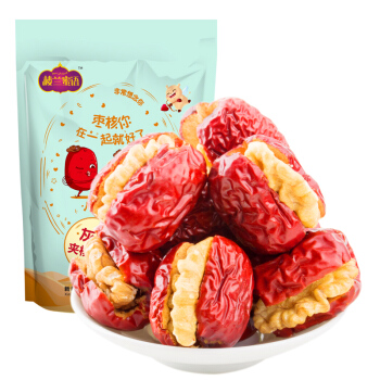 灰枣夹核桃 208g                 所属分类:蜜饯果脯 所属品牌:楼兰