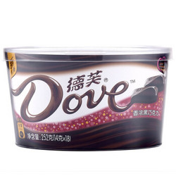 Dove 德芙 香浓黑巧克力 252g