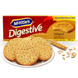 Mcvitie's 麦维他 全麦消化饼干 高纤原味 400g *8件