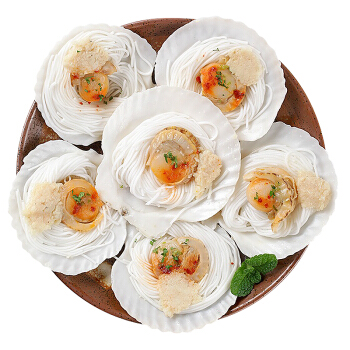 协东盛 (citilink) 冷冻蒜蓉粉丝扇贝 200g 6只袋装 烧烤食材 海鲜