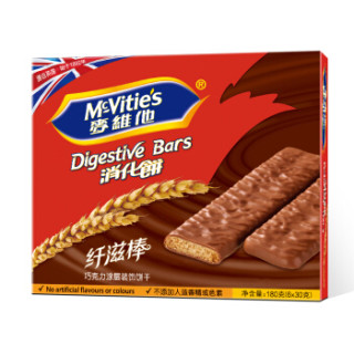 Mcvitie's 麦维他 全麦消化饼干 巧克力味 180g