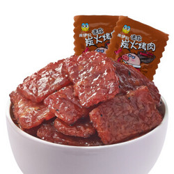 来伊份 猪肉干休闲零食 肉干肉脯 办公室零食 炭火烤肉125g/袋 *6件