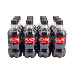 可口可乐 Coca-Cola 零度 Zero 汽水 碳酸饮料 300ml*12瓶 整箱装 可口可乐公司出品 *2件