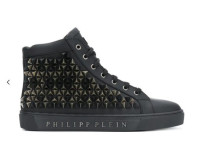 PHILIPP PLEIN 铆钉高帮板鞋