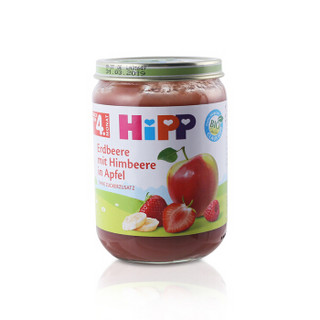 德国进口 (喜宝Hipp) 苹果草莓果泥 4个月以上 190g/罐 *10件