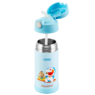 THERMOS 膳魔师 F4013 DRM 不锈钢吸管杯 蓝色 350ml