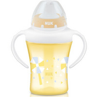 NUK 双柄透明学习儿童吸管杯 黄色 200ml