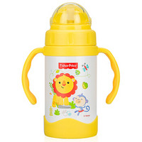 Fisher-Price 费雪 FP-8602 儿童真空吸管保温杯  300ML  黄色