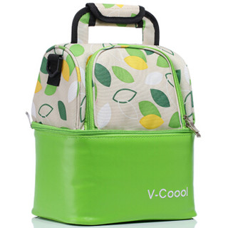 V-Coool 爱心双层吸奶器专用包母乳保鲜妈咪包背奶包便携式储奶冰包＋干式蓝冰2个