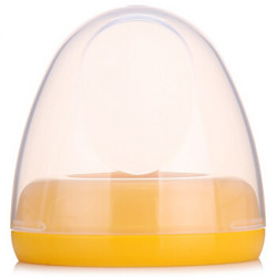 贝亲宽口径奶瓶帽盖套装黄色 BA62 *3件