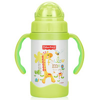 Fisher-Price 费雪 儿童真空吸管保温杯 300ML 绿色