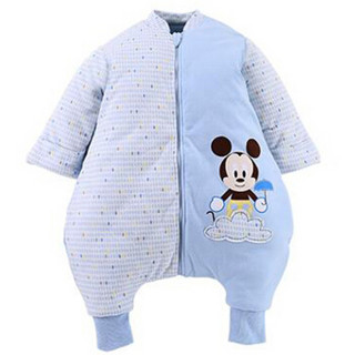 DisneyBaby 迪士尼宝宝 DA535BR20N0190 婴儿夹棉分腿睡袋 浅蓝 1-3岁