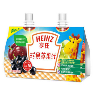 Heinz 亨氏 婴幼儿珍果萃果汁 (1段、150ml*2袋)