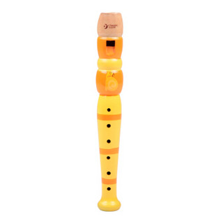德国可来赛Classicworld 木制笛子竖笛乐器儿童男孩女孩早教启蒙益智玩具4060桔色