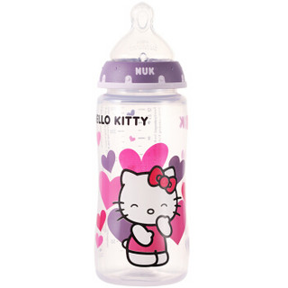 NUK 宽口径奶瓶 300ml Hello Kitty款 紫色