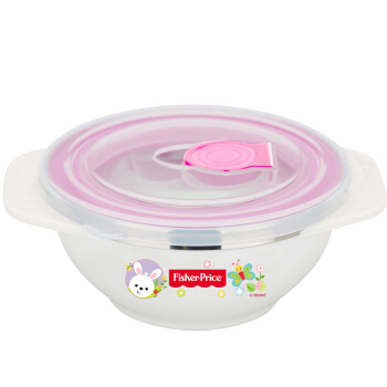Fisher-Price 费雪 FP-8611A 儿童隔热双耳碗套装 可爱粉 250ml