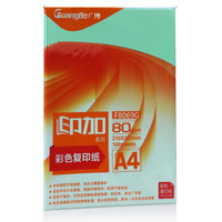 GuangBo 广博 F8069G 印加系列 彩色复印纸  80g/A4 浅绿 100张/包