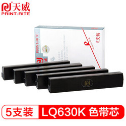 PRINT-RITE 天威 PrintRite）LQ630K色带芯 五支装 适用爱普生EPSON LQ630K 635K 730K 735K 80KF 610K 615K 80KFII