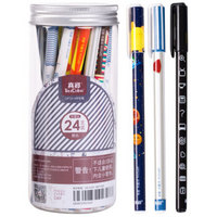 TRUECOLOR 真彩 GP1214 中性笔 (黑色、24支、0.5mm)