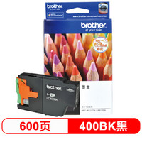 兄弟(brother)LC400BK 黑色墨盒(适用:MFC-J430W、J825DW、J625DW、6710DW、6910DW)