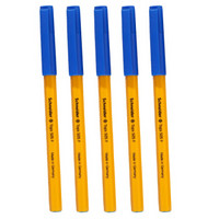 Schneider Electric 施耐德电气 圆珠笔原子笔经典黄杆0.5mm Tops505F 蓝色 5支装