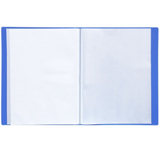 TANGO 天章 资料册插袋文件夹 A4/60页 蓝色 单只装
