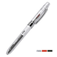 kinbor 3way旋转型多功能笔(2色圆珠笔+铅笔)签字笔中性笔商务学习办公用品日本进口 透明色DTB6677