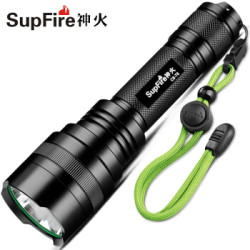 神火(supfire)C8T6 强光手电筒 远射LED充电式防身灯 配18650电池 *2件