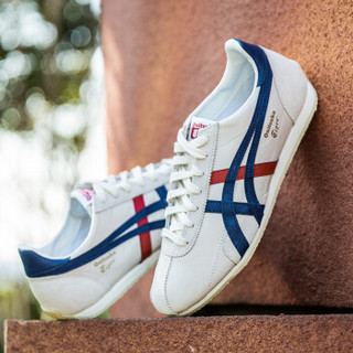 Onitsuka Tiger 鬼冢虎 RUNSPARK TH201L-9950 中性运动休闲鞋 白色/藏青色 41.5