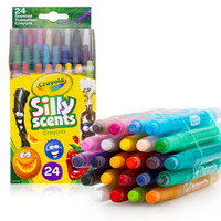 Crayola 绘儿乐 百变水果香味系列 52-9624 24色可水洗迷你旋转蜡笔