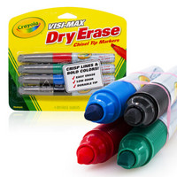 Crayola 绘儿乐 白板水彩笔 98-8902 4色粗头儿童绘画水彩笔