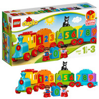 88VIP：LEGO 乐高 DUPLO 得宝系列 10847 数字火车  *3件