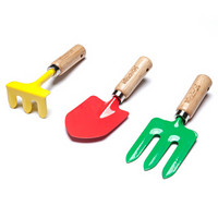 美乐棵 儿童园艺三件套 种花工具 铲子耙子叉子三件套 园艺工具